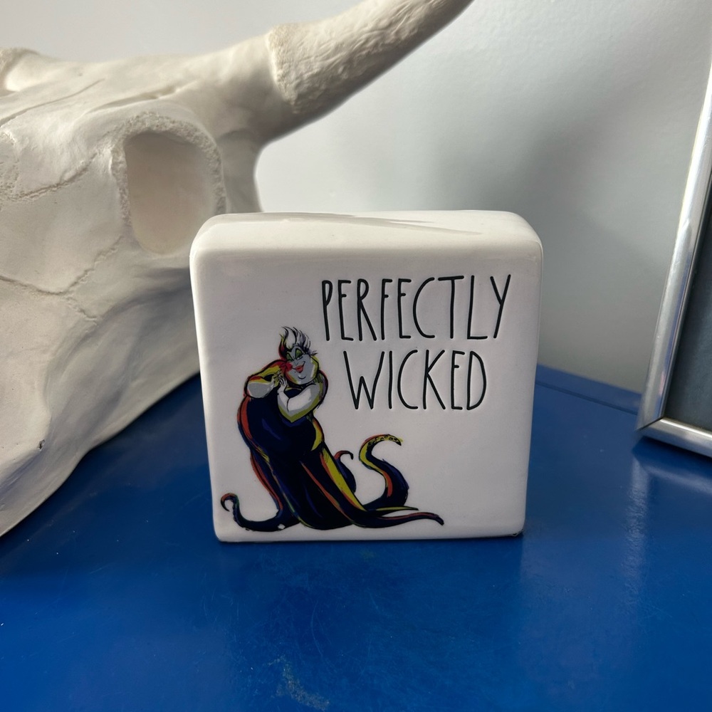 Rae Dunn Disney Villains Little Mermaid Ursula Perfectly Wicked Sign Decoration